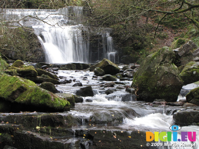 SX10579 Waterfall in Caerfanell river, Brecon Beacons National Park